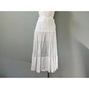 1950s Vintage Homespun White Cotton Slip Toile Hoop Circle Skirt Hoops My Dear